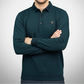 [Leve 5, Pague Só 3] Camisa Polo Ragnar Masculina em Algodão, Poliéster e Elastano com Gola Estruturada e Manga Longa Flexível + BRINDES