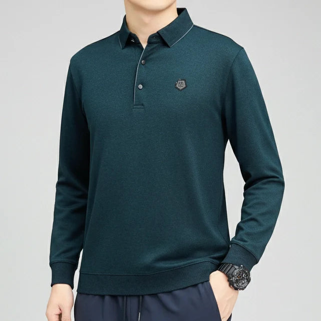 [Leve 5, Pague Só 3] Camisa Polo Ragnar Masculina em Algodão, Poliéster e Elastano com Gola Estruturada e Manga Longa Flexível + BRINDES